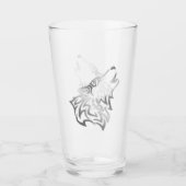 Silver Howling Wolf Glas (Voorkant)