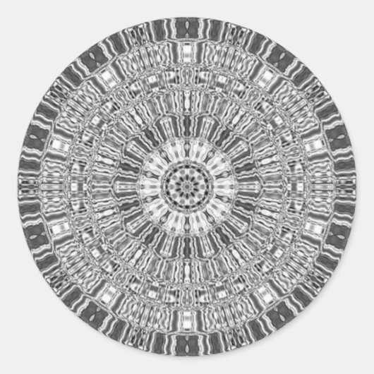 SILVER-ILLUSIE RONDE STICKER (Voorkant)