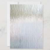Silver Indulgence Huwelijksuitnodiging Kaart (Achterkant)