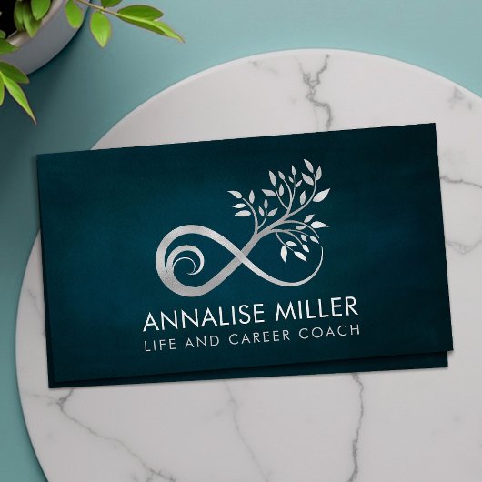 Silver Infinity Symbool - boomtak Visitekaartje