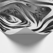 Silver Ink Abstract Cadeaupapier (Hoek)