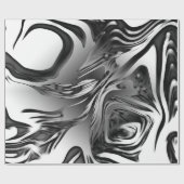 Silver Ink Abstract Cadeaupapier (Vlak)