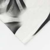 Silver Ink Abstract Fleece Deken (Hoek)