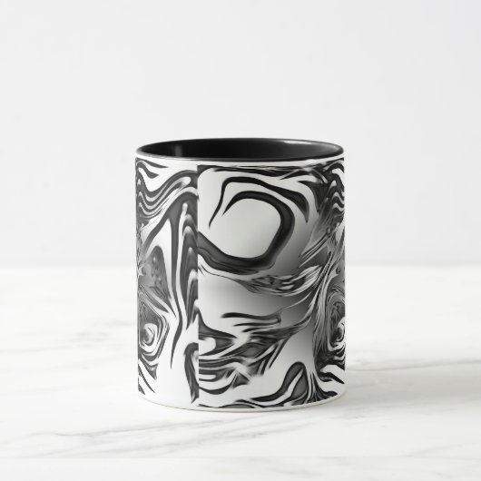 Silver Ink Abstract Mok (Midden)