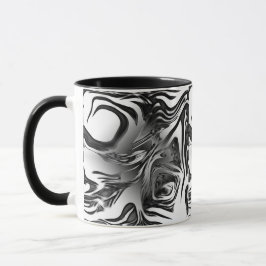 Silver Ink Abstract Mok