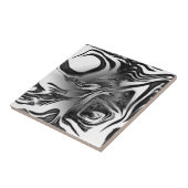 Silver Ink Abstract Tegeltje (Zijkant)