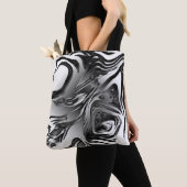 Silver Ink Abstract Tote Bag (Dichtbij)