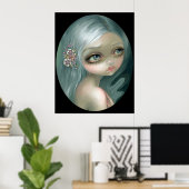 Silver Introspection ART PRINT big eye art (Thuiskantoor)