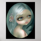 Silver Introspection ART PRINT big eye art (Voorkant)