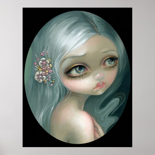 Silver Introspection ART PRINT big eye art (Voorkant)