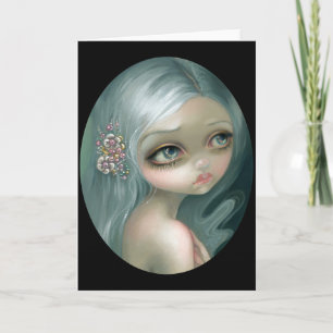 "Silver Introspection"-Wenskaart Kaart