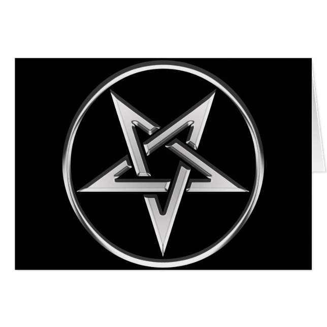 Silver Inverted Pentagram (Voorkant Horizontaal)