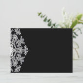 Silver Invitation Kaart (Staand voorkant)