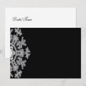 Silver Invitation Kaart (Voorkant / Achterkant)