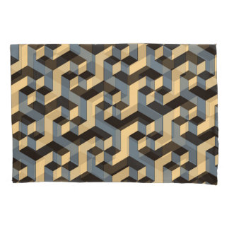 Silver Ivory Geometrische Complex Tegel Kussensloop