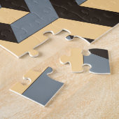 Silver Ivory Geometrische Complex Tegel Legpuzzel (Zijkant)