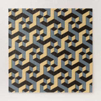 Silver Ivory Geometrische Complex Tegel Legpuzzel