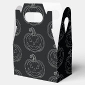 Silver Jack O' Lantern Halloween Bedankdoosjes (Geopend)