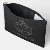 Silver Jack O' Lantern Halloween Etui (Open)