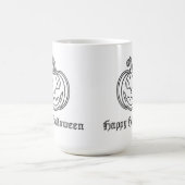 Silver Jack O' Lantern Halloween Koffiemok (Center)