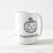 Silver Jack O' Lantern Halloween Koffiemok (Voorkant rechts)