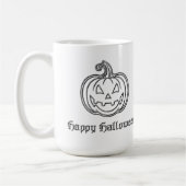 Silver Jack O' Lantern Halloween Koffiemok (Links)