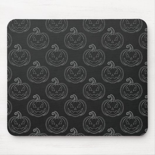 Silver Jack O' Lantern Halloween Muismat (Voorkant)