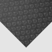 Silver Jack O' Lantern Halloween Tissuepapier (Detail)