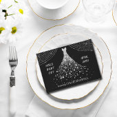 Silver Jewel Dress Bachelorette Party Uitnodiging