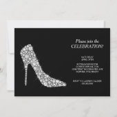 Silver Jewel Dress Bachelorette Party Uitnodiging (Achterkant)