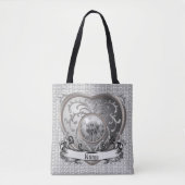 Silver Jewel Fairy Heart aangepaste fee canvas tas (Voorkant)