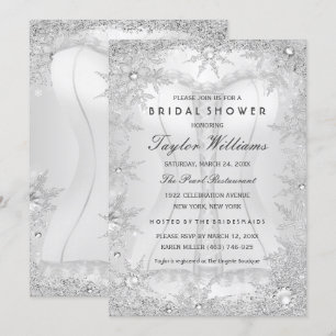 Silver Jewel Snowflake Vrijgezellenfeest Corset Kaart