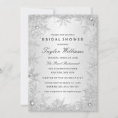 Silver Jewel Snowflake Vrijgezellenfeest Kaart (Voorkant)