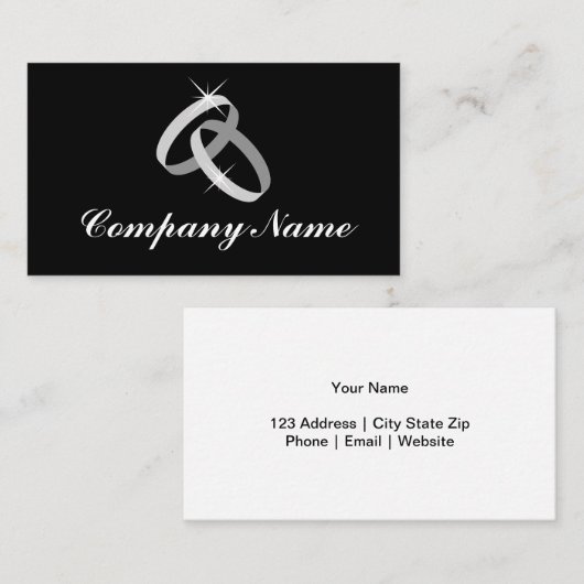 Silver jewells belt logo-visitekaartje visitekaartje (Voorkant / Achterkant)