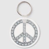 Silver Jewels Peace Sign Sleutelhanger (Voorkant)