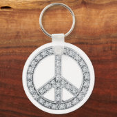 Silver Jewels Peace Sign Sleutelhanger (Voorkant)