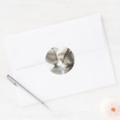 Silver Jingle Bells Ronde Sticker (Envelop)