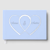 Silver Joined Hearts Gastenboek (Voorkant)