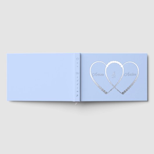 Silver Joined Hearts Gastenboek (Volledig)