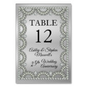 Silver Jubilee Diamond 25e bruiloft Jubileum Kaart (Achterkant)