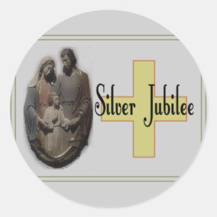 Silver Jubilee Gifts for Nuns Ronde Sticker
