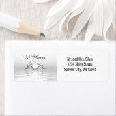 Silver Jubileum Dolphins en Heart Etiket (Insitu)