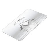 Silver Jubileum Dolphins en Heart Magneet (Linkerzijde)