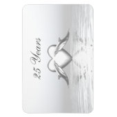 Silver Jubileum Dolphins en Heart Magneet (Verticaal)