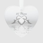 Silver Jubileum Dolphins en Heart Ornament (voorkant)