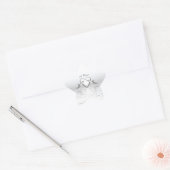 Silver Jubileum Dolphins en Heart Ster Sticker (Envelop)