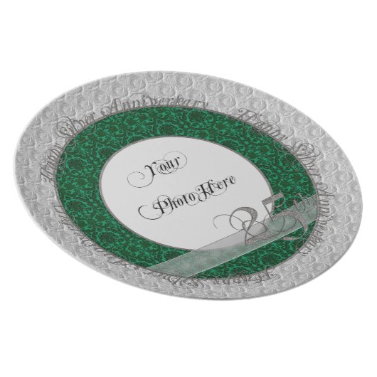 Silver Jubileum Foto Bord Damask Green (Rechter zijde)