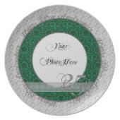 Silver Jubileum Foto Bord Damask Green (Voorkant)