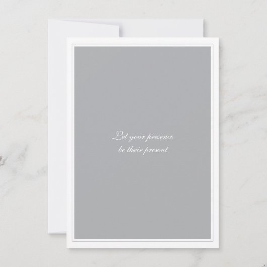 Silver Jubileum Medallion Feestuitnodiging Kaart (Achterkant)