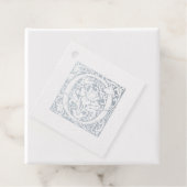 Silver Jubileum Monogram verlicht letter O Bedankjes Labels (Met doos)